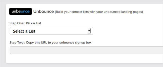 Benchmark Unbounce Integration