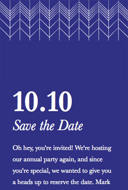 Pattern Invitation 1 template - Mobile